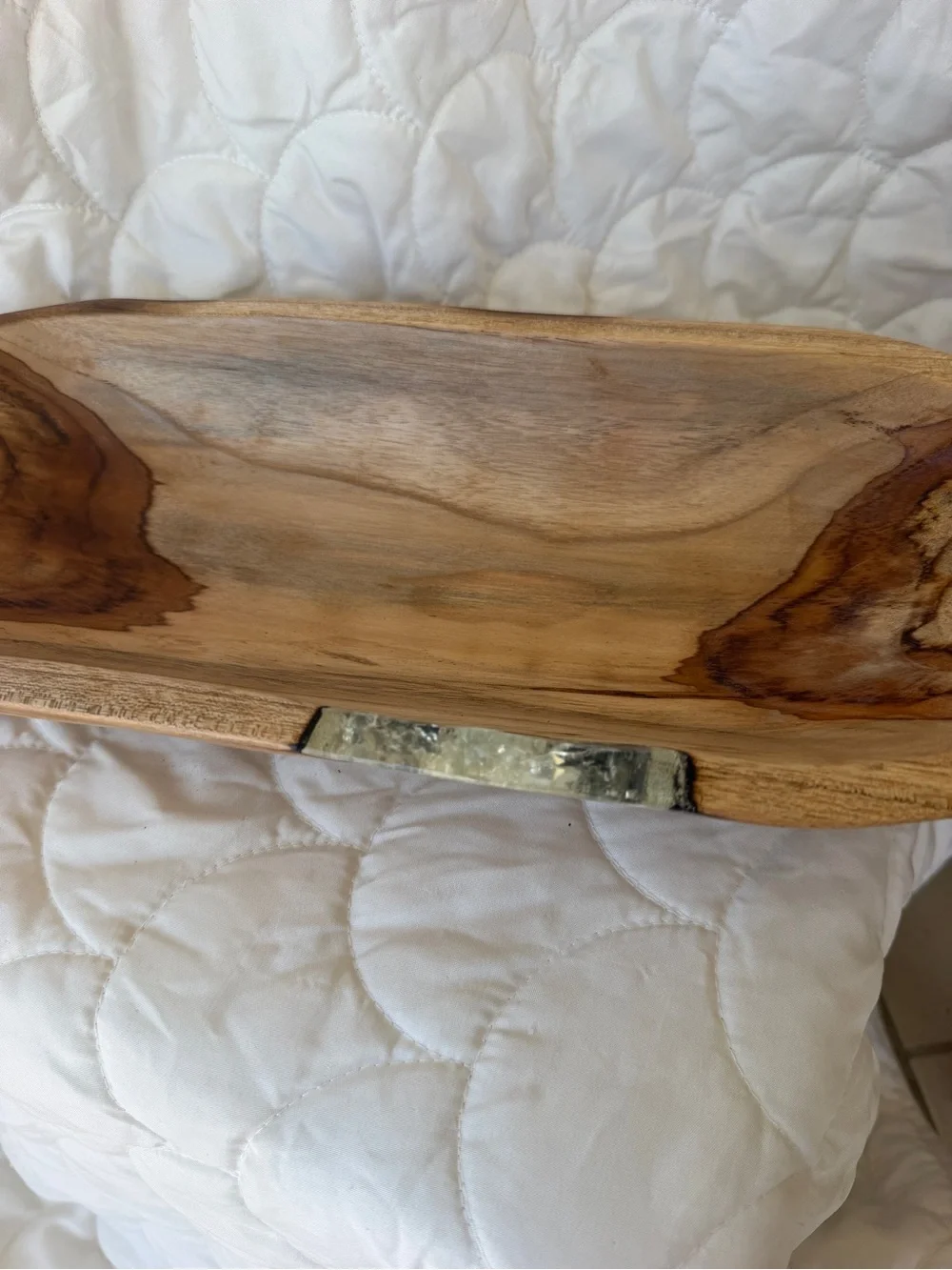 Wooden Bath Caddy - Natural Wood